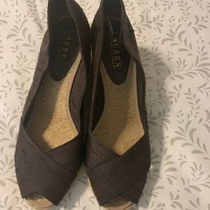 Open toe espadrille Ralph Lauren shoes size 8